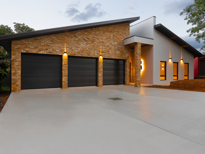 Concrete driveway installation in Huntsville