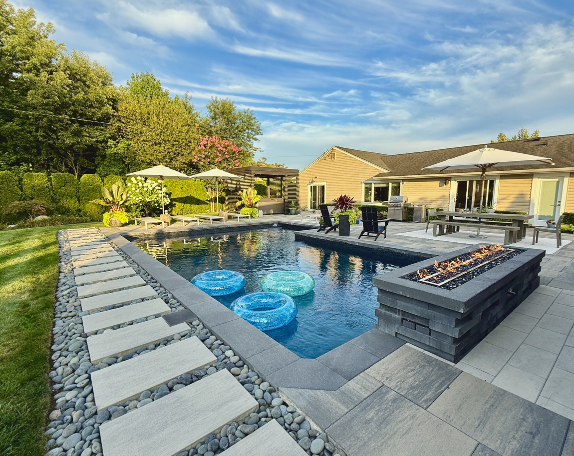 Pool Deck concrete installation in Huntsville